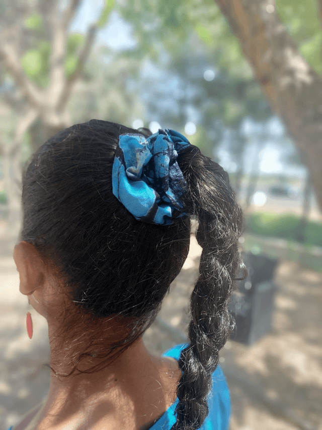 Chouchou motif éclat céleste 💙